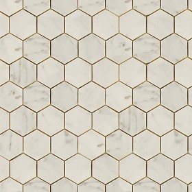 Textures   -   ARCHITECTURE   -   TILES INTERIOR   -   Marble tiles   -  Cream - Hexagonal cream marble tile texture seamless 14259