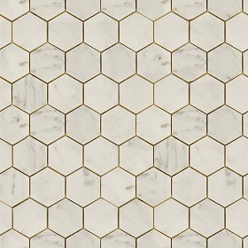 Textures   -   ARCHITECTURE   -   TILES INTERIOR   -   Marble tiles   -   Cream  - Hexagonal cream marble tile texture seamless 14259 (seamless)