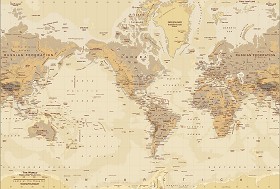 Textures   -   ARCHITECTURE   -   DECORATIVE PANELS   -   World maps   -   Vintage maps  - Interior decoration vintage map 03224