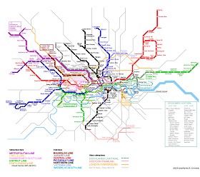 Textures   -   ARCHITECTURE   -   DECORATIVE PANELS   -   World maps   -  Metr&#242; maps - London metro map 03136