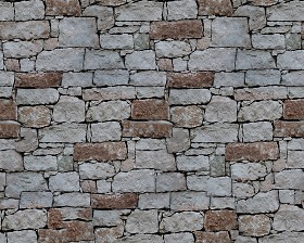 Textures   -   ARCHITECTURE   -   STONES WALLS   -  Stone walls - Old wall stone texture seamless 08401