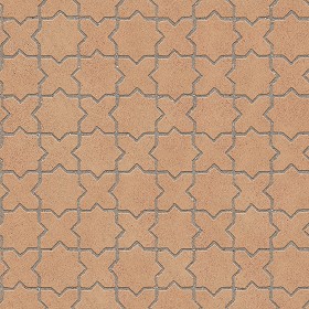 Textures   -   ARCHITECTURE   -   PAVING OUTDOOR   -   Terracotta   -  Blocks mixed - Paving cotto mixed size texture seamless 06576