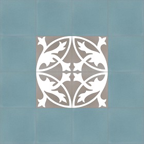 Textures   -   ARCHITECTURE   -   TILES INTERIOR   -   Cement - Encaustic   -   Encaustic  - Traditional encaustic cement ornate tile texture seamless 13444 (seamless)