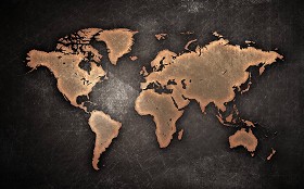 Textures   -   ARCHITECTURE   -   DECORATIVE PANELS   -   World maps   -  Chalkboard maps - Chalkboard interior decorative world map 03100