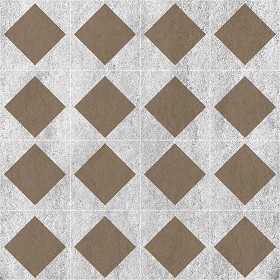 Textures   -   ARCHITECTURE   -   TILES INTERIOR   -   Cement - Encaustic   -  Checkerboard - Checkerboard cement floor tile texture seamless 13409