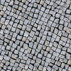 Textures   -   ARCHITECTURE   -   ROADS   -   Paving streets   -  Damaged cobble - Damaged street paving cobblestone texture seamless 07453
