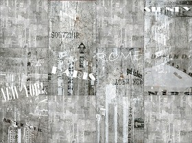 Textures   -   ARCHITECTURE   -   TILES INTERIOR   -  Design Industry - Graffiti urban style mixed size tile texture seamless 14050