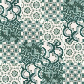 Textures   -   ARCHITECTURE   -   TILES INTERIOR   -   Ornate tiles   -  Patchwork - Patchwork tile texture seamless 16598
