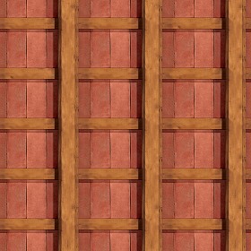 Textures   -   ARCHITECTURE   -   ROOFINGS   -  Inside roofings - Wood terracotta inside roofing texture seamless 17466