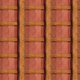 Textures   -   ARCHITECTURE   -   ROOFINGS   -   Inside roofings  - Wood terracotta inside roofing texture seamless 17466 (seamless)