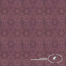 Textures   -   ARCHITECTURE   -   TILES INTERIOR   -   Ornate tiles   -  Mixed patterns - Ceramic ornate tile texture seamless 20240
