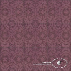 Textures   -   ARCHITECTURE   -   TILES INTERIOR   -   Ornate tiles   -   Mixed patterns  - Ceramic ornate tile texture seamless 20240 (seamless)