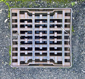 Textures   -   ARCHITECTURE   -   ROADS   -   Street elements  - Metal manhole cover texture 19700