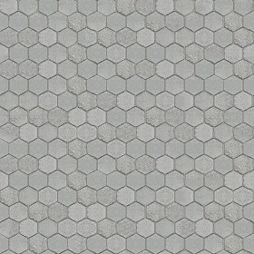 Textures   -   ARCHITECTURE   -   PAVING OUTDOOR   -   Hexagonal  - Concrete paving outdoor hexagonal texture seamless 05994 (seamless)