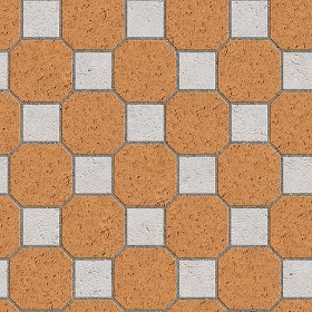 Textures   -   ARCHITECTURE   -   PAVING OUTDOOR   -   Terracotta   -  Blocks mixed - Paving cotto mixed size texture seamless 06579