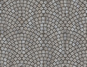 Textures   -   ARCHITECTURE   -   ROADS   -   Paving streets   -   Cobblestone  - Street paving cobblestone texture seamless 07345 (seamless)