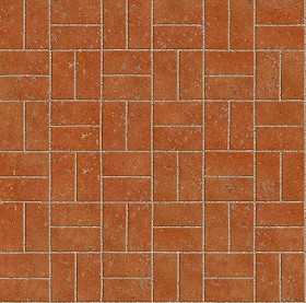 Textures   -   ARCHITECTURE   -   PAVING OUTDOOR   -   Terracotta   -   Blocks regular  - Cotto paving outdoor regular blocks texture seamless 06651 (seamless)