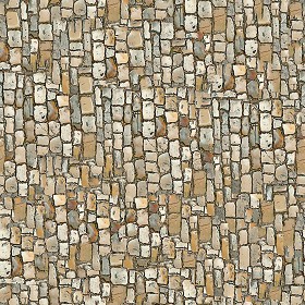 Textures   -   ARCHITECTURE   -   ROADS   -   Paving streets   -  Damaged cobble - Damaged street paving cobblestone texture seamless 07456