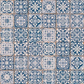 Textures   -   ARCHITECTURE   -   TILES INTERIOR   -   Ornate tiles   -   Patchwork  - Patchwork tile texture seamless 16601 (seamless)