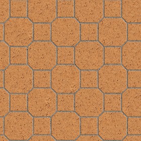 Textures   -   ARCHITECTURE   -   PAVING OUTDOOR   -   Terracotta   -  Blocks mixed - Paving cotto mixed size texture seamless 06580