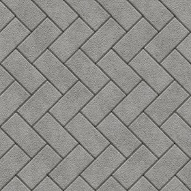Textures   -   ARCHITECTURE   -   PAVING OUTDOOR   -   Pavers stone   -  Herringbone - Stone paving outdoor herringbone texture seamless 06521