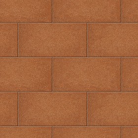 Textures   -   ARCHITECTURE   -   TILES INTERIOR   -   Terracotta tiles  - Terracotta red sandblasted tile texture seamless 16024 (seamless)