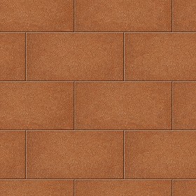 Textures   -   ARCHITECTURE   -   TILES INTERIOR   -  Terracotta tiles - Terracotta red sandblasted tile texture seamless 16024