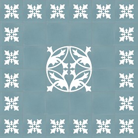 Textures   -   ARCHITECTURE   -   TILES INTERIOR   -   Cement - Encaustic   -  Encaustic - Traditional encaustic cement ornate tile texture seamless 13448