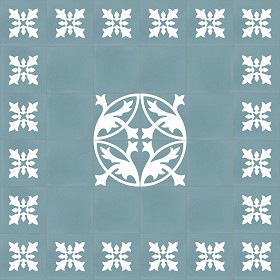 Textures   -   ARCHITECTURE   -   TILES INTERIOR   -   Cement - Encaustic   -   Encaustic  - Traditional encaustic cement ornate tile texture seamless 13448 (seamless)