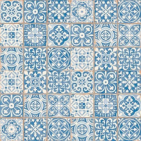 Textures   -   ARCHITECTURE   -   TILES INTERIOR   -   Ornate tiles   -  Patchwork - Patchwork tile texture seamless 16602
