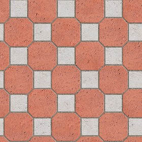 Textures   -   ARCHITECTURE   -   PAVING OUTDOOR   -   Terracotta   -   Blocks mixed  - Paving cotto mixed size texture seamless 06581 (seamless)