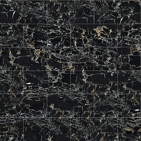 Textures   -   ARCHITECTURE   -   TILES INTERIOR   -   Marble tiles   -  Black - Portoro black marble tile texture seamless 14125