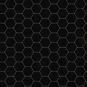 Textures   -   ARCHITECTURE   -   TILES INTERIOR   -  Hexagonal mixed - Black marble hexagonal texture seamless 17109