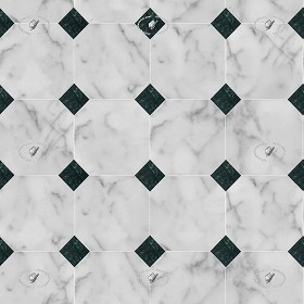 Textures   -   ARCHITECTURE   -   TILES INTERIOR   -   Marble tiles   -   Marble geometric patterns  - Carrara marble floor tile texture seamless 21133 (seamless)