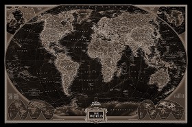 Textures   -   ARCHITECTURE   -   DECORATIVE PANELS   -   World maps   -  Chalkboard maps - Chalkboard interior decorative world map 03105