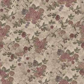 Textures   -   MATERIALS   -   WALLPAPER   -   Floral  - Floral wallpaper texture seamless 10997 (seamless)