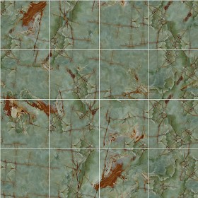 Textures   -   ARCHITECTURE   -   TILES INTERIOR   -   Marble tiles   -   Green  - Green onyx marble floor tile texture seamless 14437 (seamless)