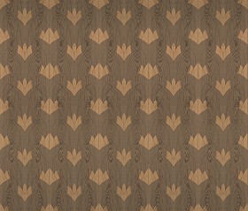 Textures   -   ARCHITECTURE   -   WOOD FLOORS   -  Decorated - Parquet decorated texture seamless 04640