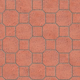 Textures   -   ARCHITECTURE   -   PAVING OUTDOOR   -   Terracotta   -  Blocks mixed - Paving cotto mixed size texture seamless 06582