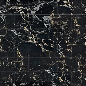 Textures   -   ARCHITECTURE   -   TILES INTERIOR   -   Marble tiles   -  Black - Portoro black marble tile texture seamless 14126