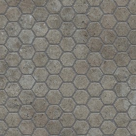 Textures   -   ARCHITECTURE   -   PAVING OUTDOOR   -  Hexagonal - Concrete paving outdoor hexagonal texture seamless 05998