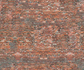 Textures   -   ARCHITECTURE   -   BRICKS   -   Damaged bricks  - Damaged bricks texture seamless 00118 (seamless)
