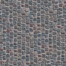 Textures   -   ARCHITECTURE   -   ROADS   -   Paving streets   -   Damaged cobble  - Damaged street paving cobblestone texture seamless 07459 (seamless)