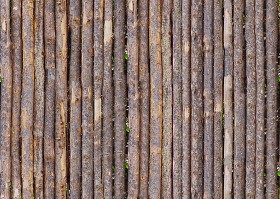 Textures   -   ARCHITECTURE   -   WOOD PLANKS   -  Wood fence - Fence trunks wood texture seamless 09396