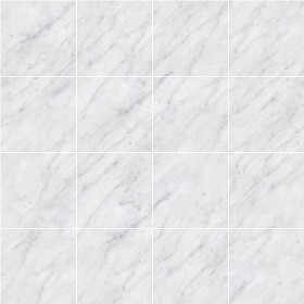 Textures   -   ARCHITECTURE   -   TILES INTERIOR   -   Marble tiles   -   White  - Carrara veined marble floor tile texture seamless 14819 (seamless)