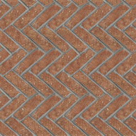 Textures   -   ARCHITECTURE   -   PAVING OUTDOOR   -   Terracotta   -  Herringbone - Cotto paving herringbone outdoor texture seamless 06743