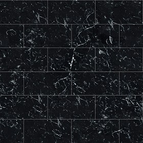 Textures   -   ARCHITECTURE   -   TILES INTERIOR   -   Marble tiles   -  Black - Marquina black marble tile texture seamless 14128