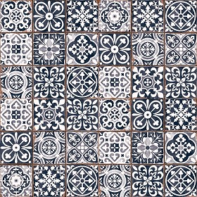 Textures   -   ARCHITECTURE   -   TILES INTERIOR   -   Ornate tiles   -   Patchwork  - Patchwork tile texture seamless 16605 (seamless)