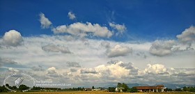 Textures   -   BACKGROUNDS &amp; LANDSCAPES   -  SKY &amp; CLOUDS - Sky with rural background 17795