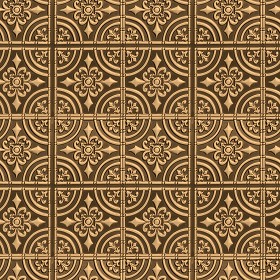 Textures   -   MATERIALS   -   METALS   -   Panels  - Bronze metal panel texture seamless 10409 (seamless)